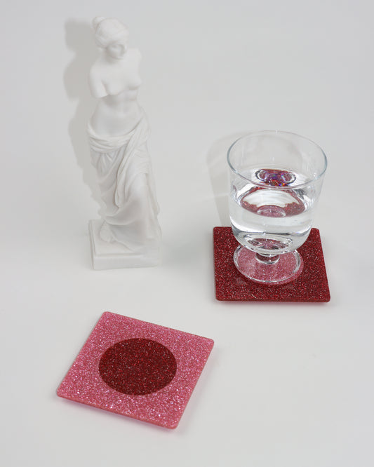 Sparkle Geo Coasters (2pc)