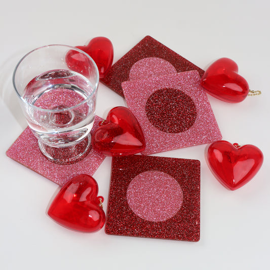 Sparkle Geo Coasters (2pc)