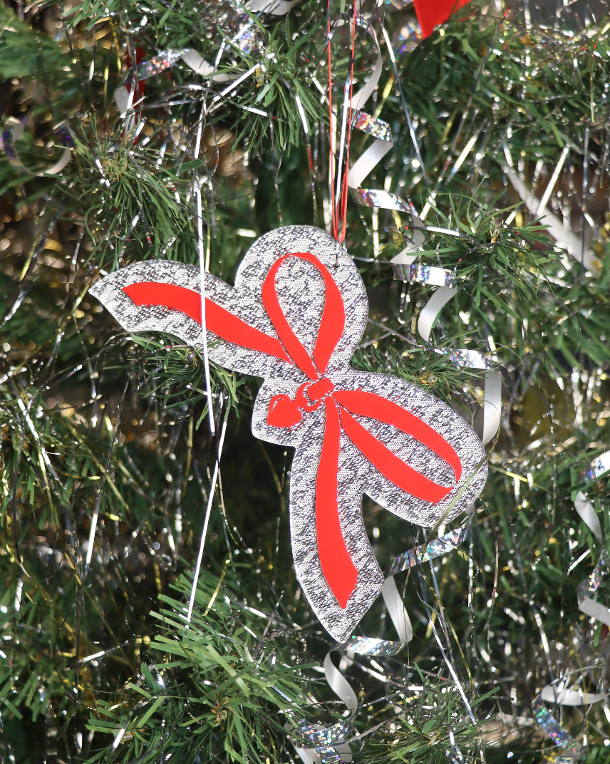 Red Bow Ornaments (6pc)
