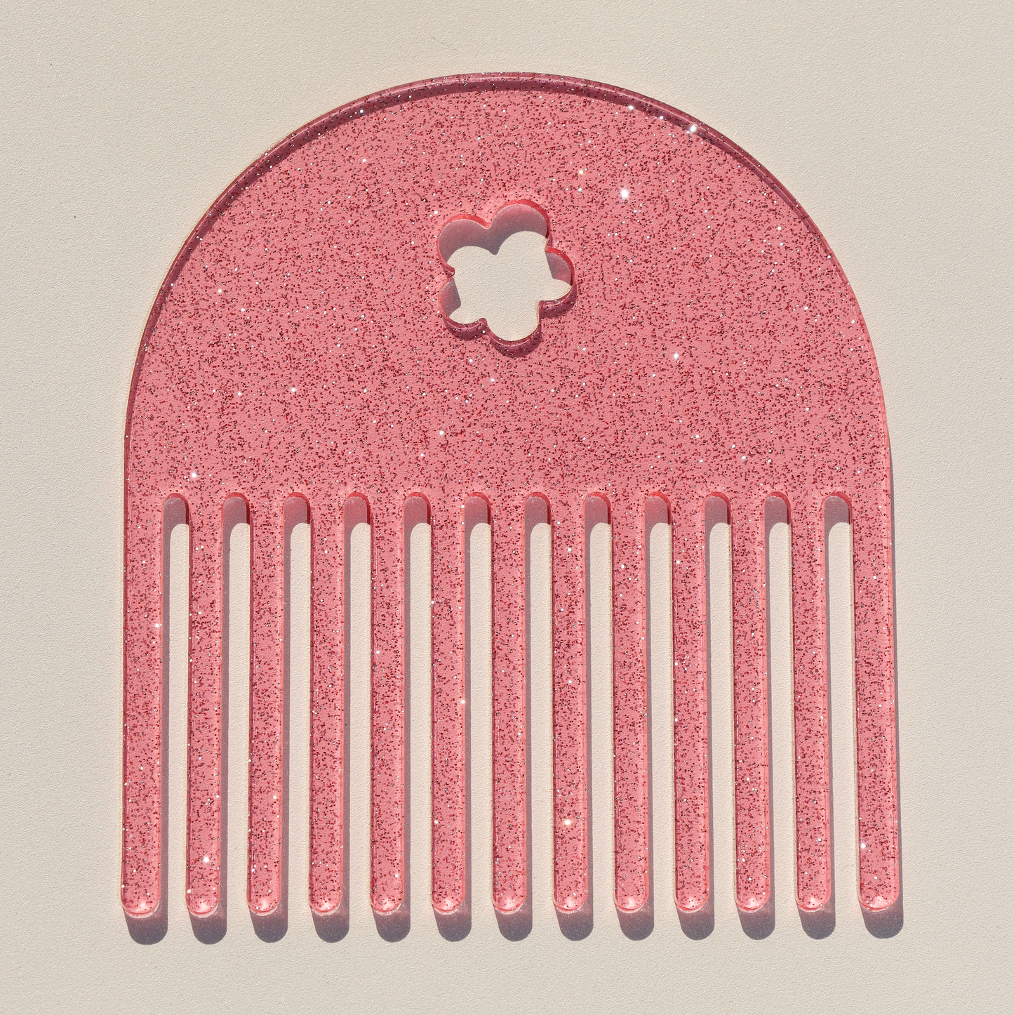 Pink Glitter Comb
