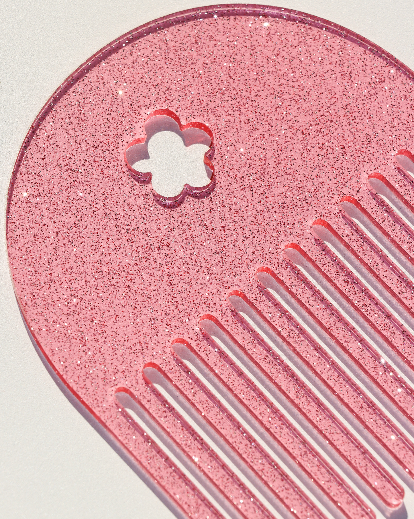 Pink Glitter Comb