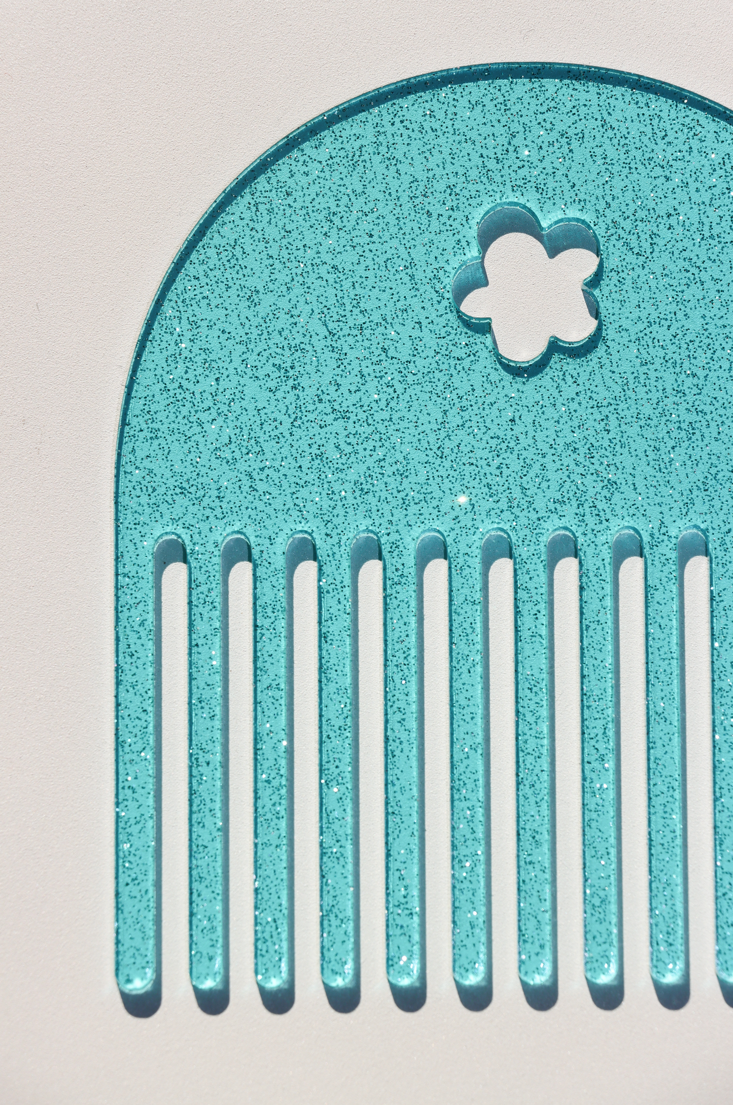 Aqua Glitter Comb