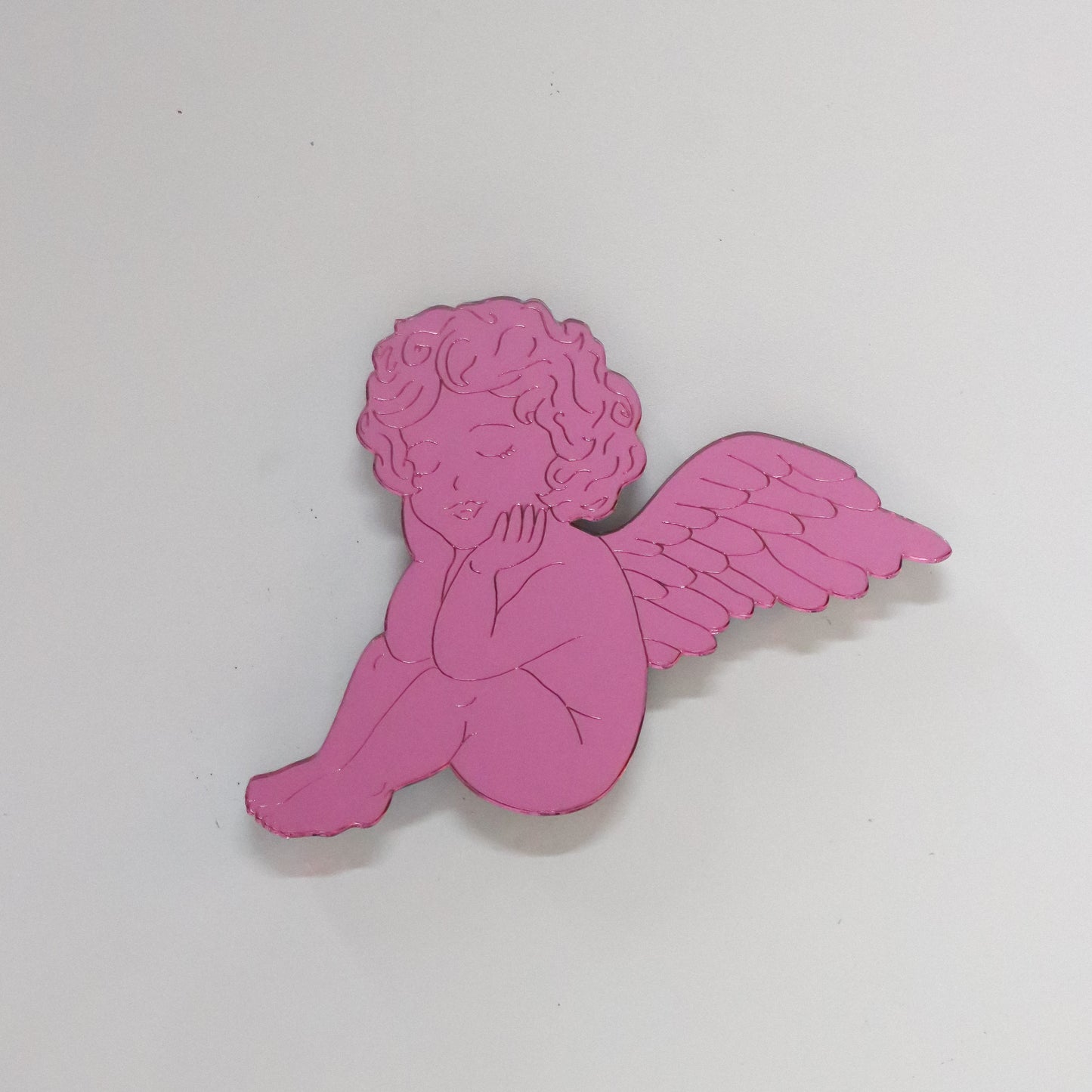 Cutesy Cherub Magnet 1pc, Pink