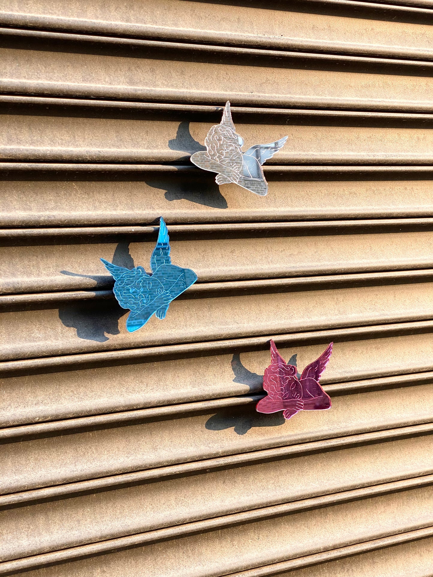 Sleeping Cherub Magnet 1pc, Blue