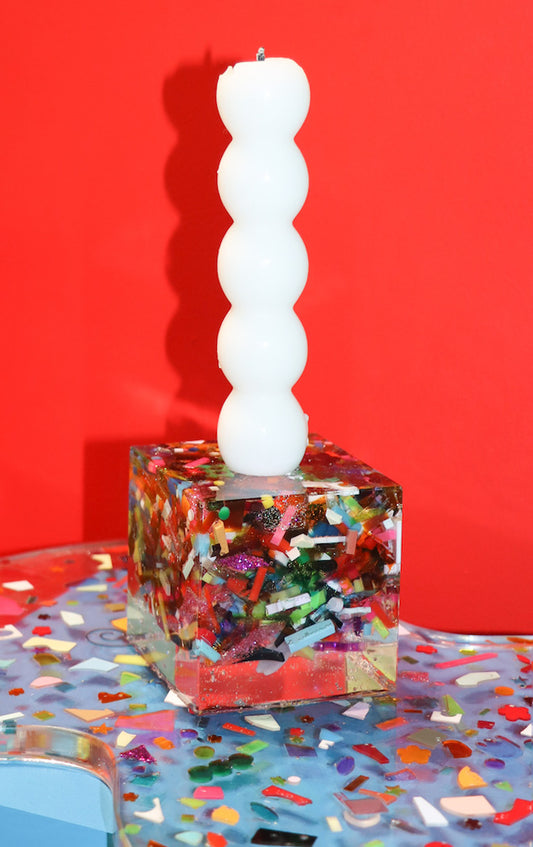 Scrap Candlestick Holder