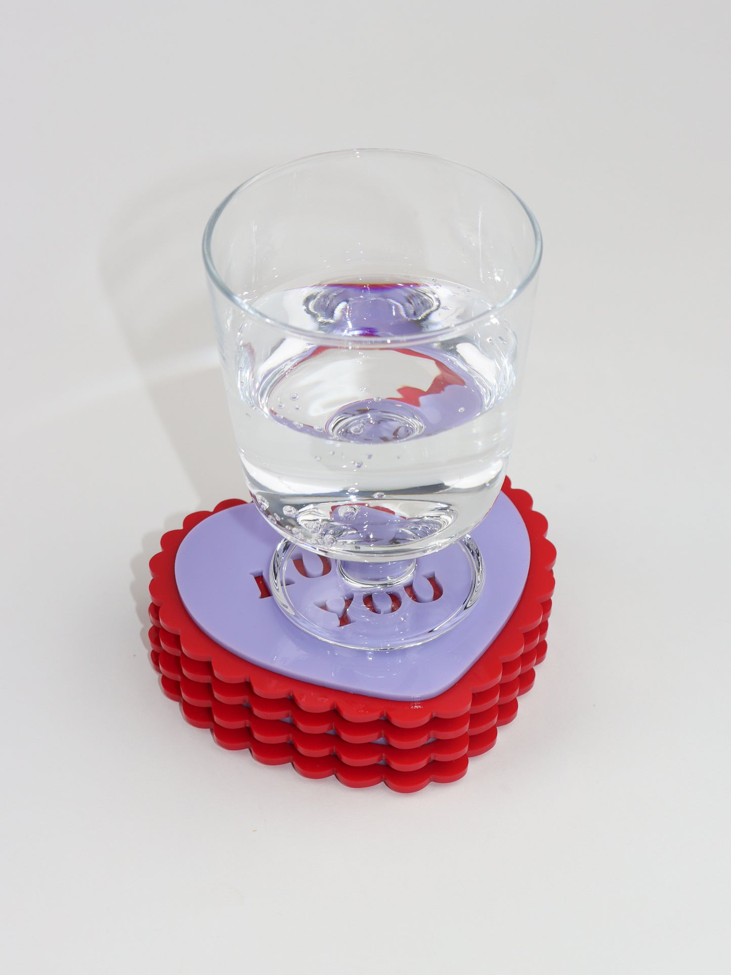 Purple Sweetheart Coasters (4pc)