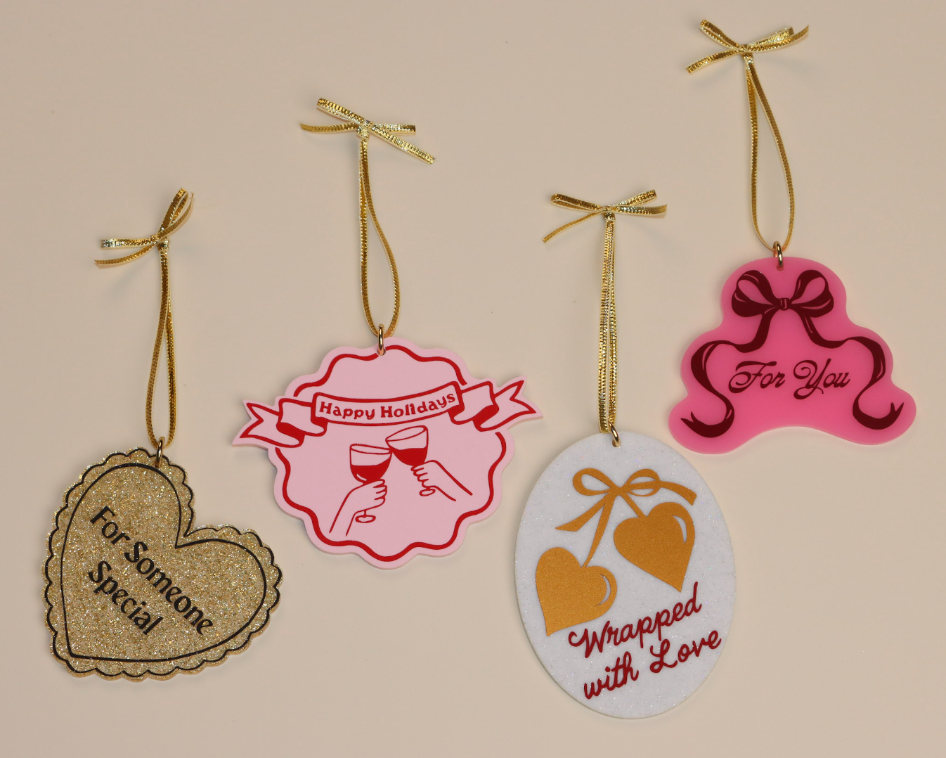Happy Holiday Gift Tags - Pack of 4