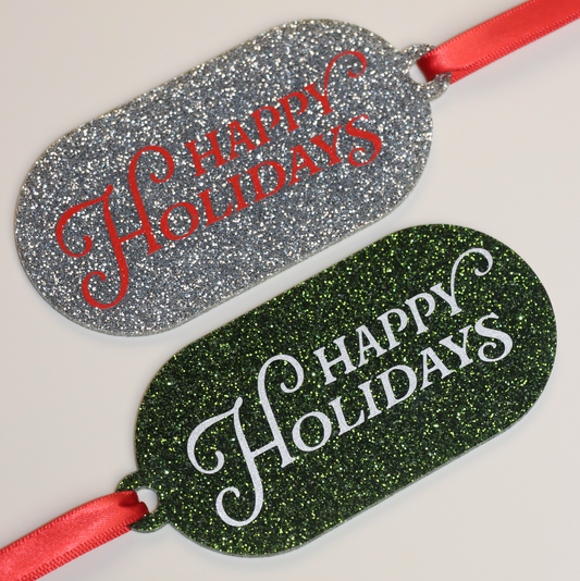 Happy Holidays Gift Tags (Set of 2)