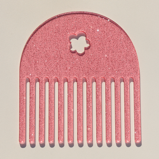 Pink Glitter Comb