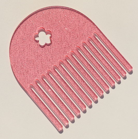 Pink Glitter Comb