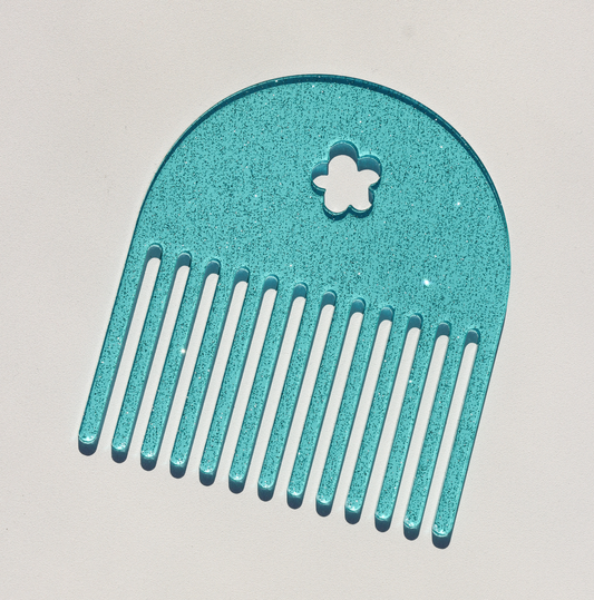 Aqua Glitter Comb