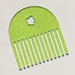 Lime Green Glitter Comb