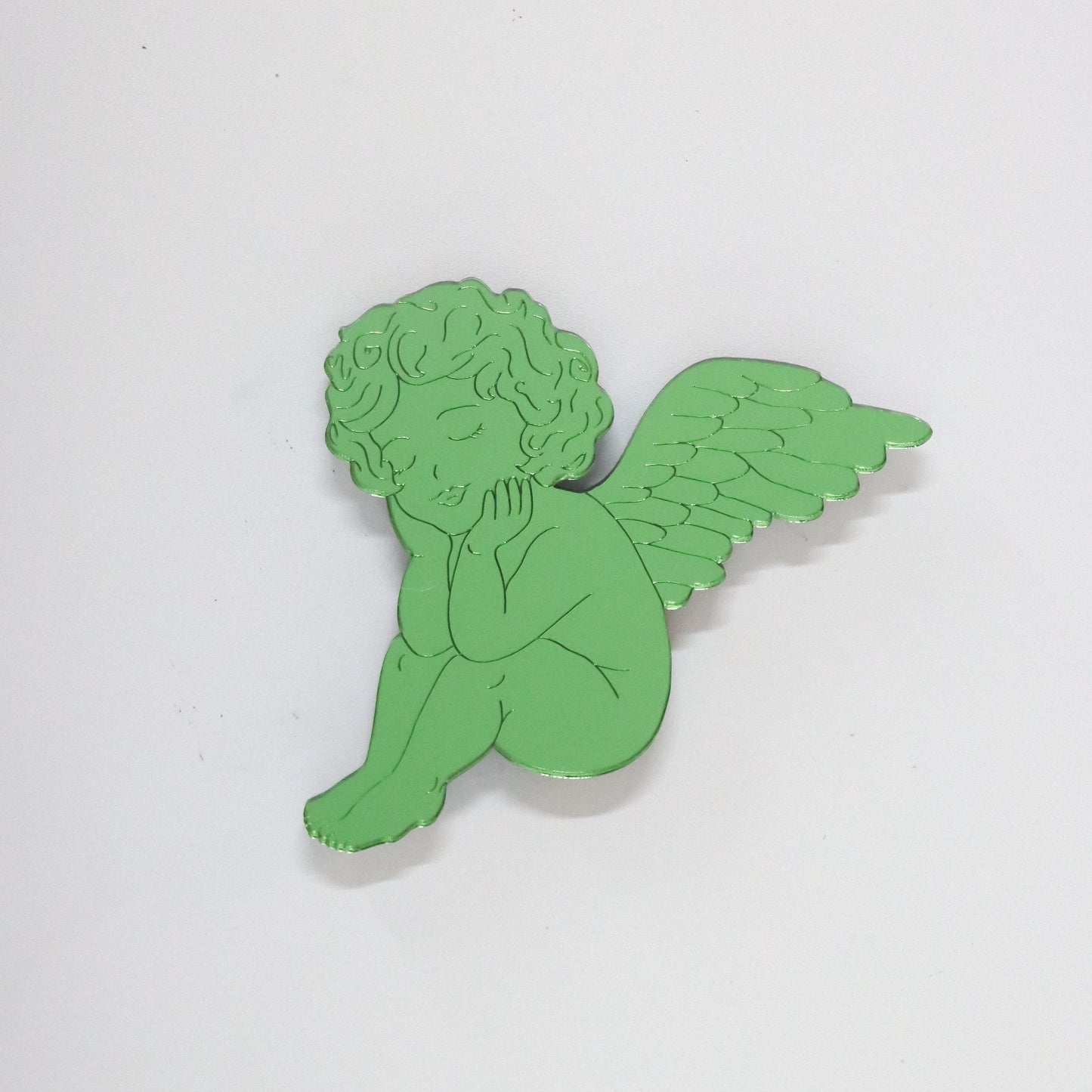 Cutesy Cherub Magnet 1pc, Green